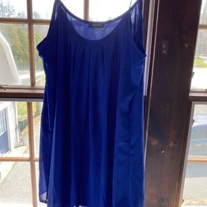 royal blue slip dress